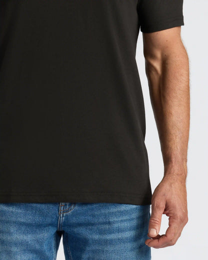 Black V Neck Tee