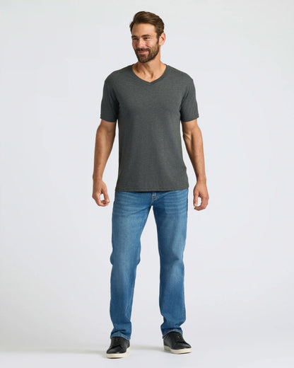 Charcoal Heather Gray Classic V-Neck