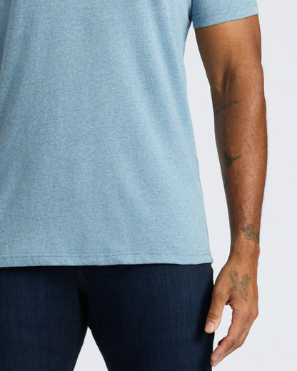 Heather Indigo Classic V-Neck
