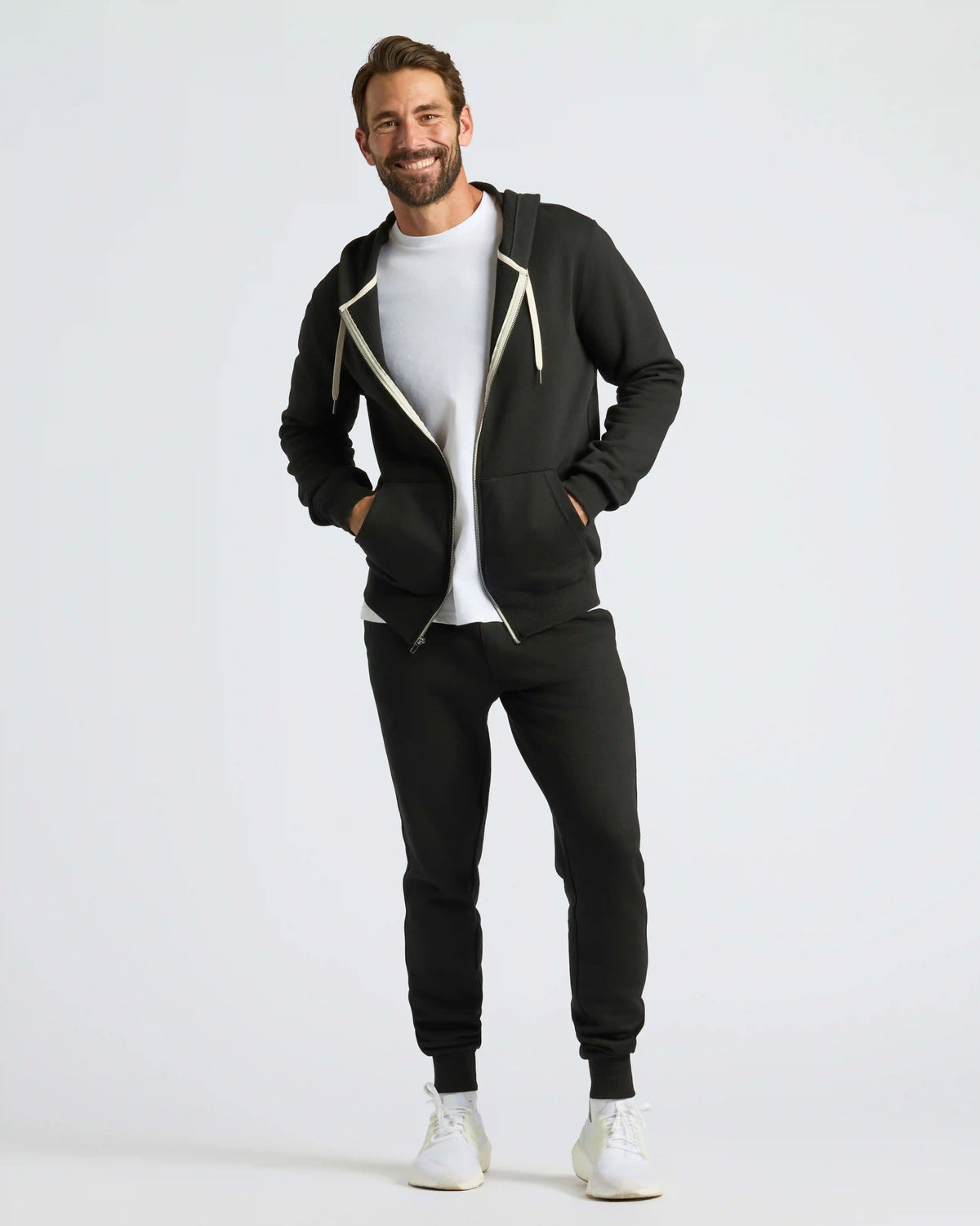 Black Fleece French Terry Zip Hoodie