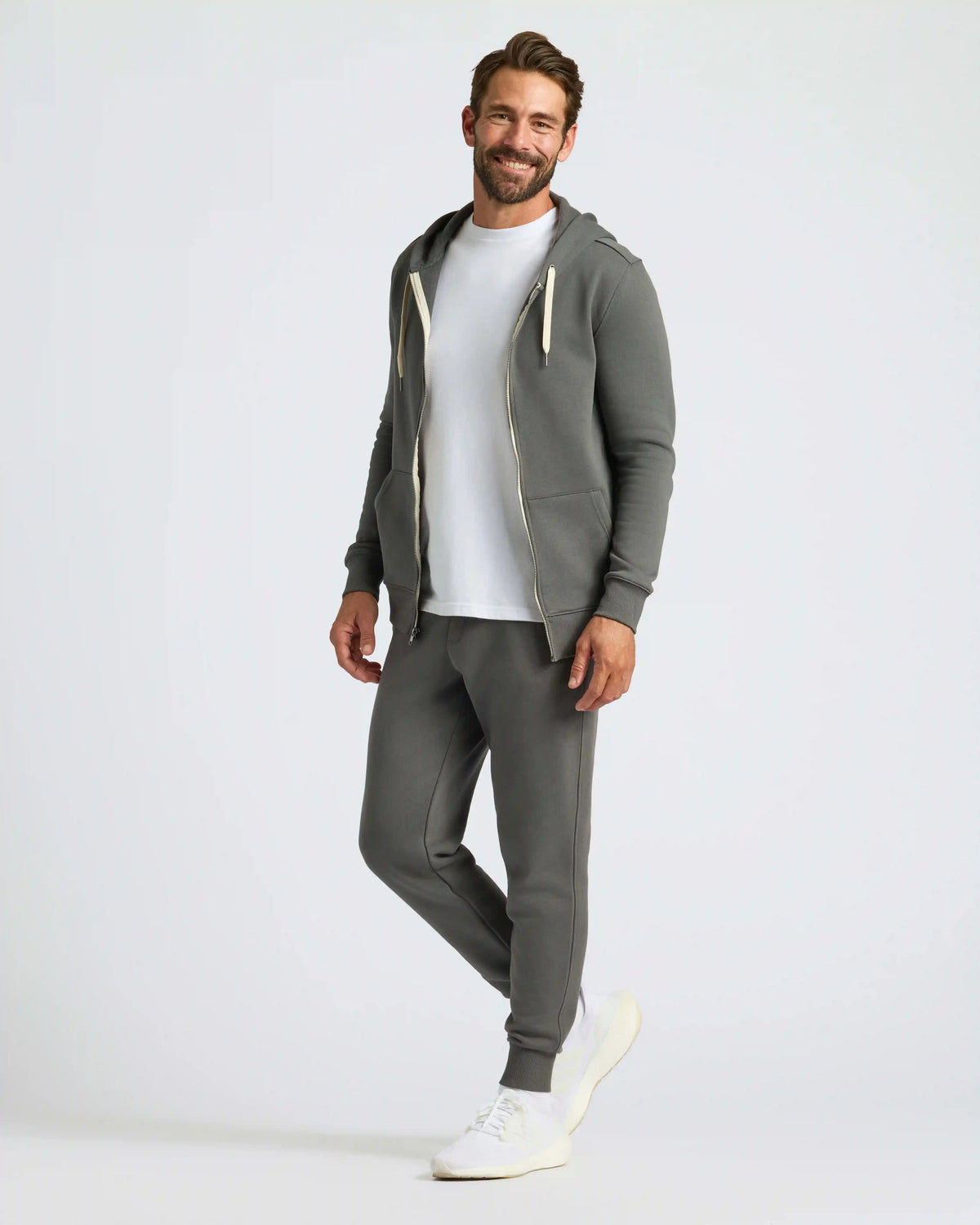 Carbon Fleece French Terry Zip Hoodie